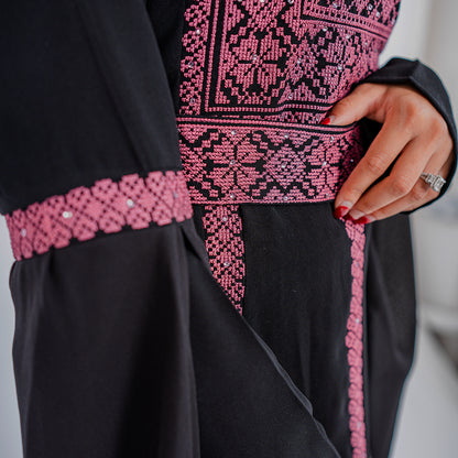 Rafah Abaya (Purple & Black)