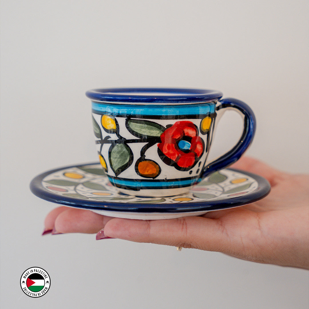 Simarah Coffee Cup with Saucers Set