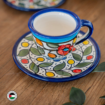 Simarah Coffee Cup with Saucers Set