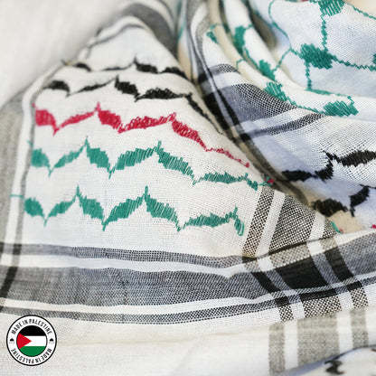 Palestine Flag Hirbawi Kufiya (Kuffiyeh)