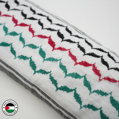 Palestine Flag Hirbawi Kufiya (Kuffiyeh)