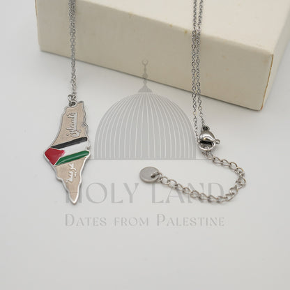 Free Palestine (Silver) Necklace