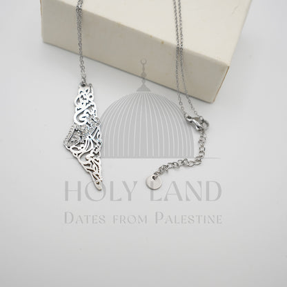 Map of Hope (Silver) Necklace