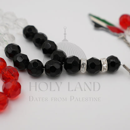 Palestine Tasbiha (33 Prayer beads) Silver