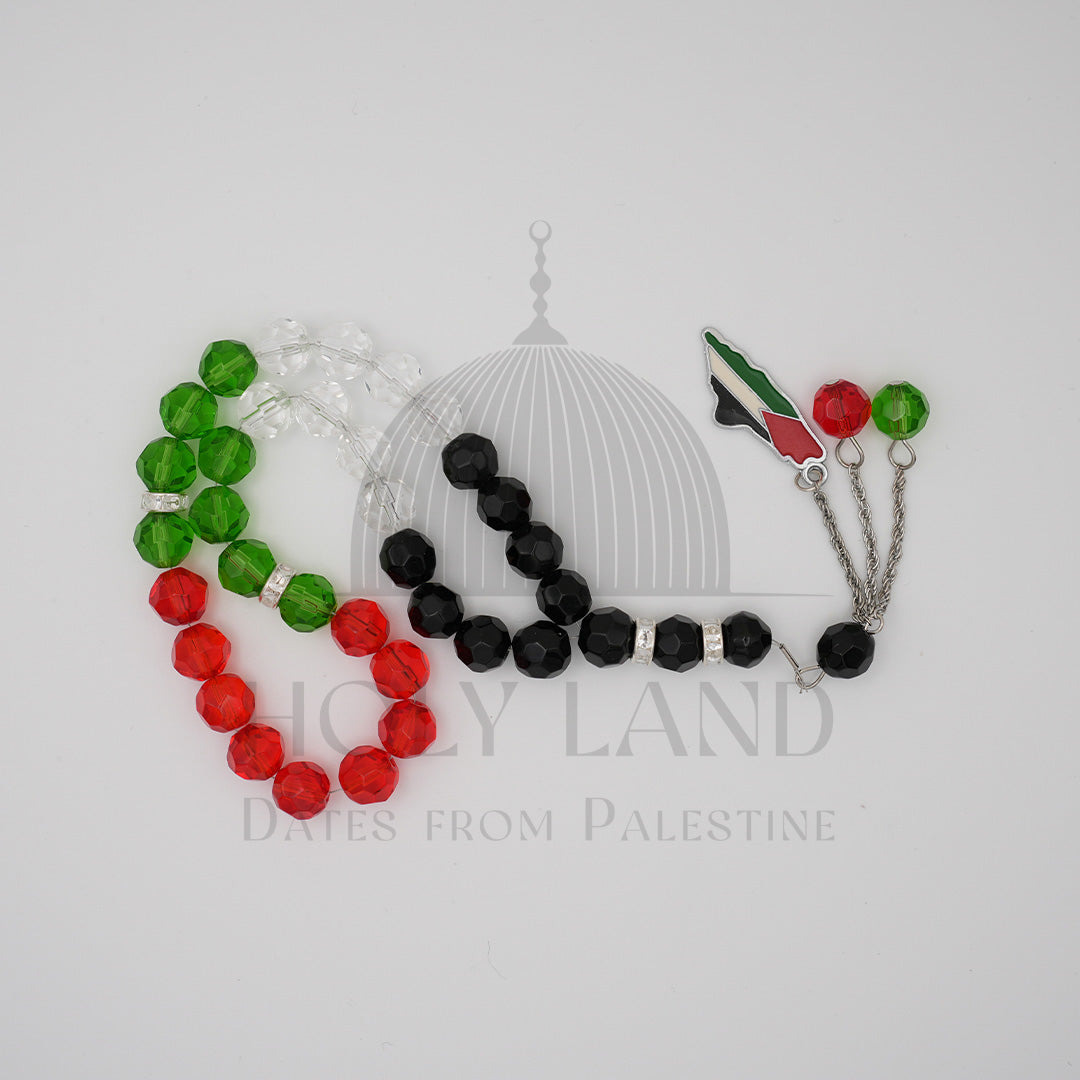 Palestine Tasbiha (33 Prayer beads) Silver