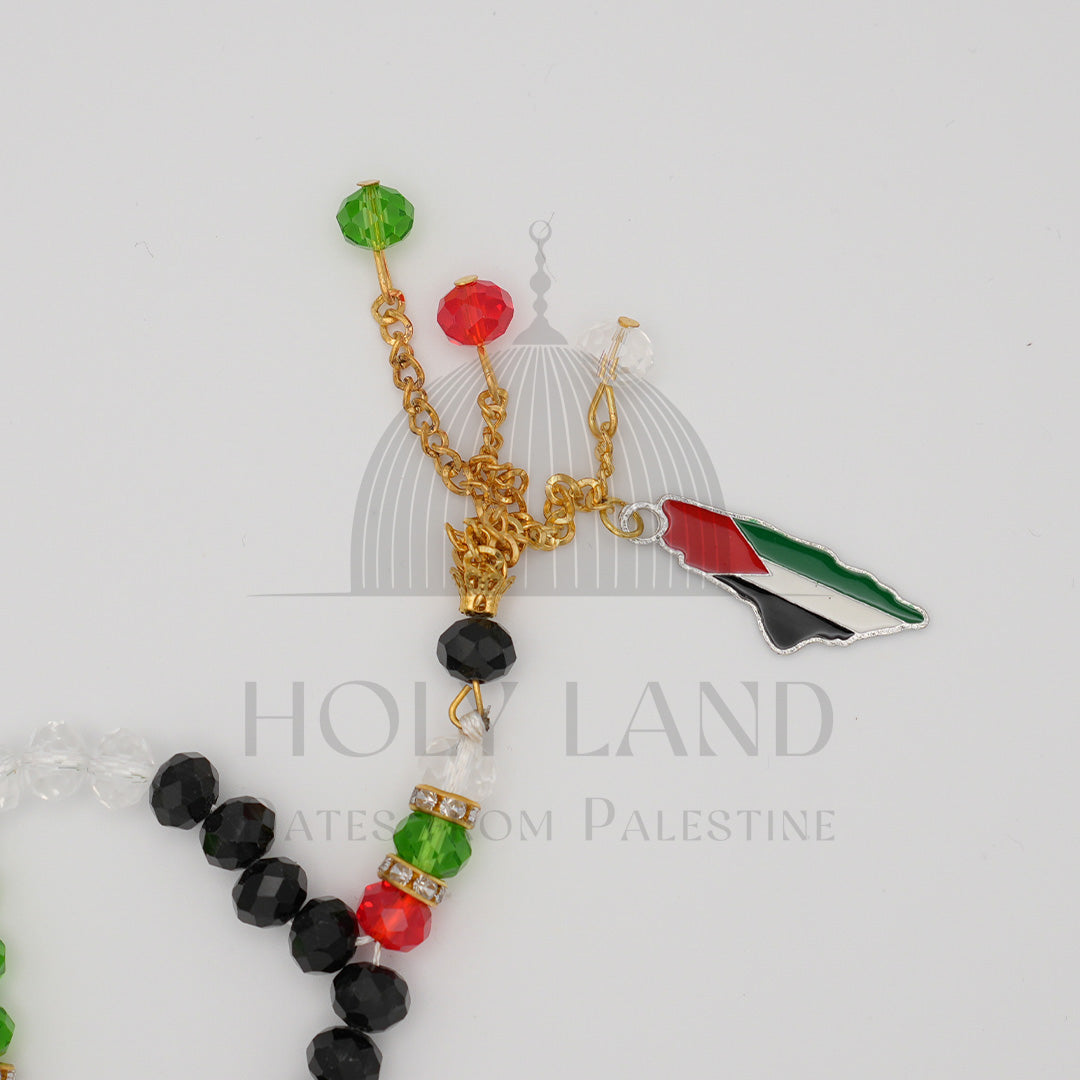 Palestine Tasbiha (33 Prayer beads) Gold