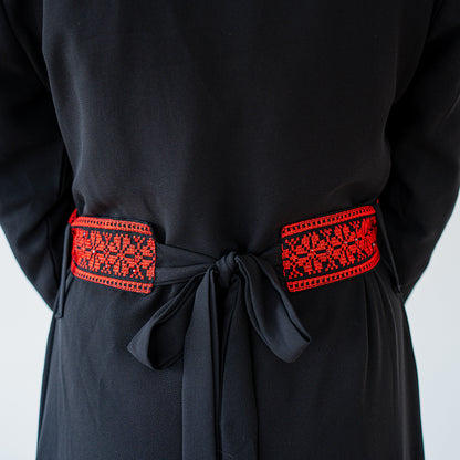 Palestinian Open Tatreez Abaya