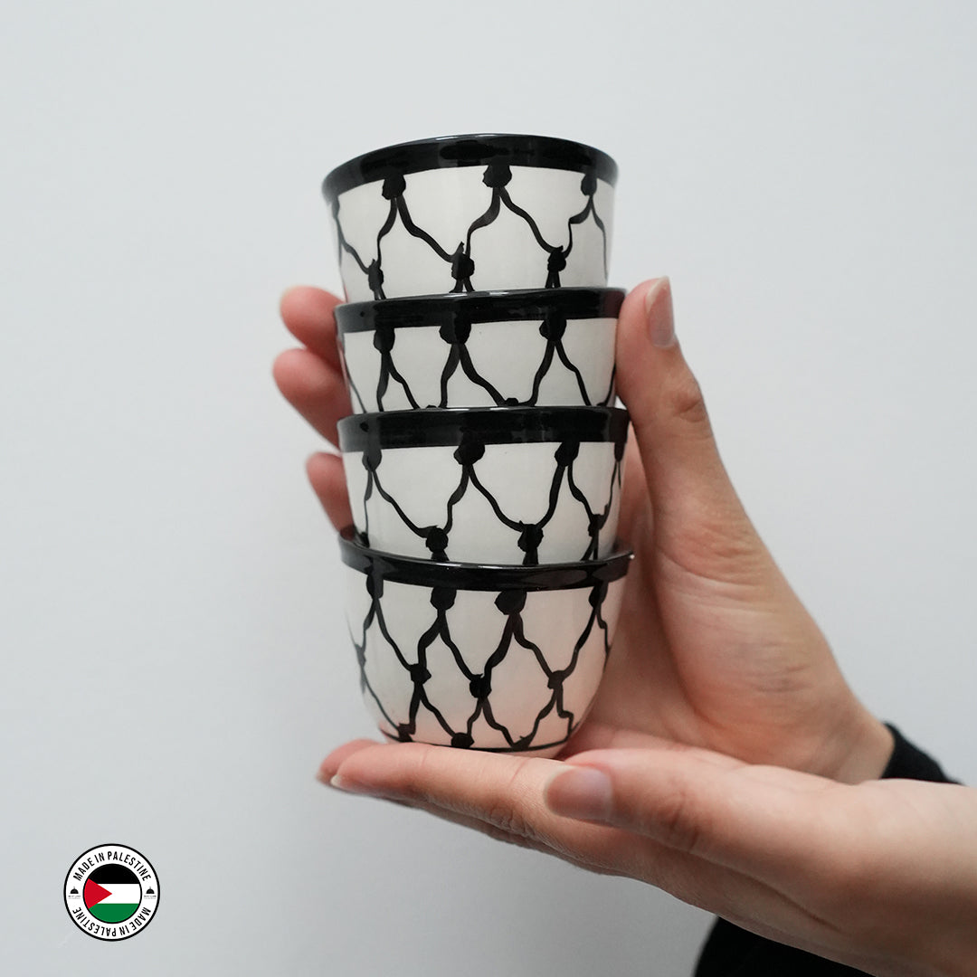 Kuffiyeh Coffee Cup (2 cups set)