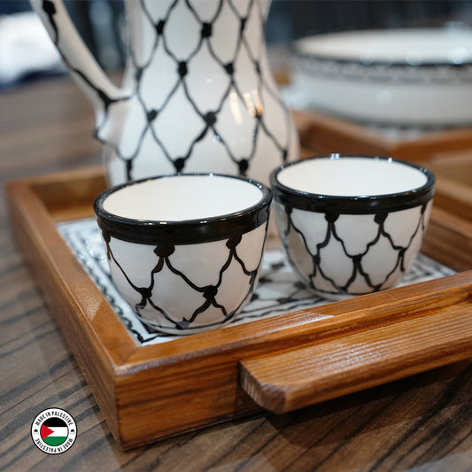 Kuffiyeh Coffee Cup (2 cups set)