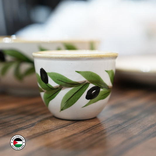 Olive Tree Coffee Cup (2 cups set)